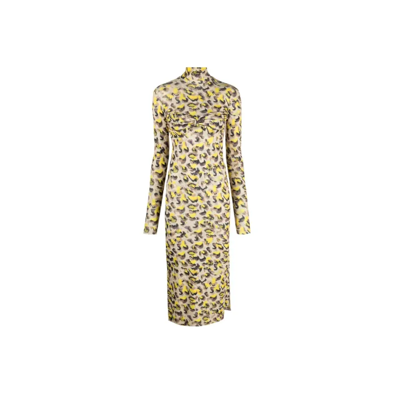 NANUSHKA Long Sleeved Dress Women's Yellow-0