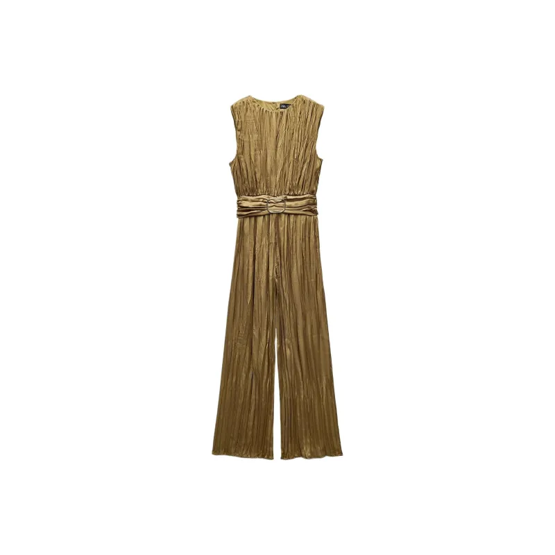 ZARA Jumpsuit Women's Olive Green-0