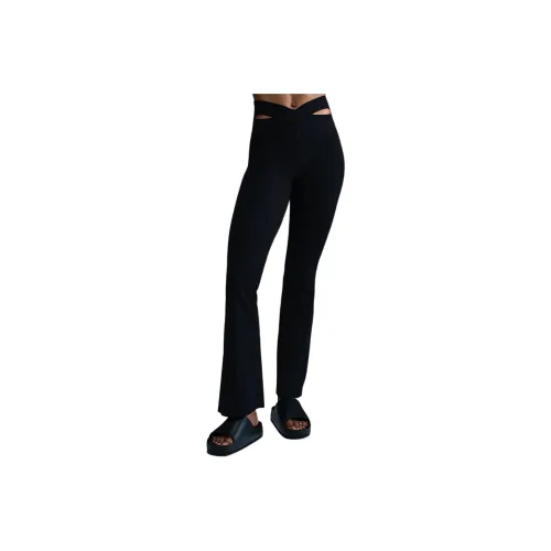 Nike Zenvy Rib Women's Gentle Pants High Waisted Flared Leggings