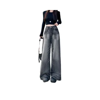 Flowers In Water Jeans Women's Black