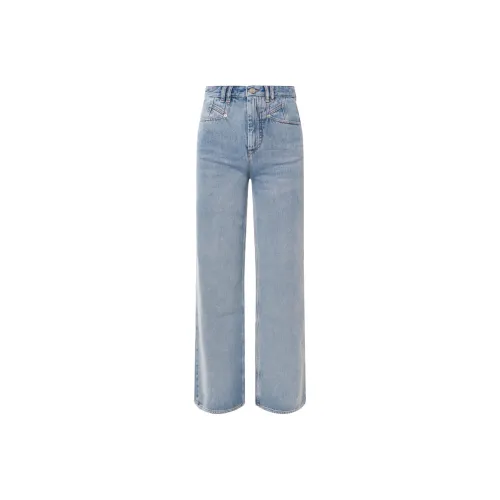 ISABEL MARANT Lemony Wide Leg Jeans