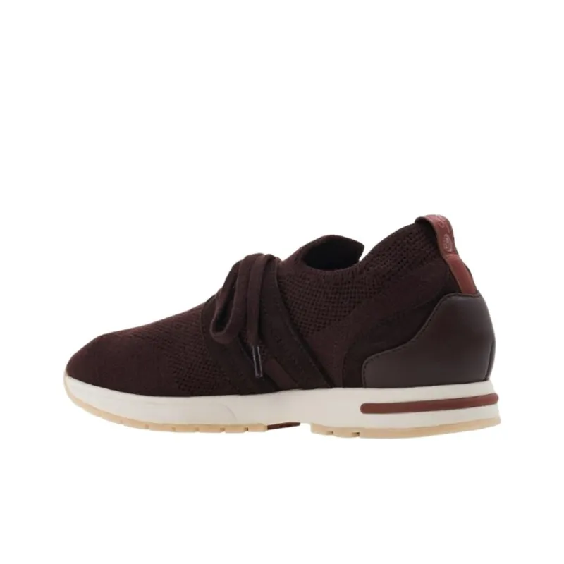 Loro Piana 360 LP Flexy Walk Low Top Casual Shoes Women's Burgundy-3