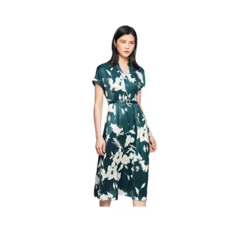 BBLLUUEE Short Sleeved Dress Women's Turquoise