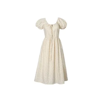 JOSR Short Sleeved Dresses Women's Apricot