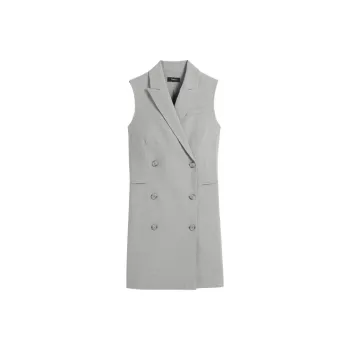 THEORY Sleeveless Dress Women's Light Gray