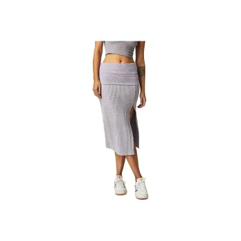 FREE PEOPLE FP One Pari Midi Skirt Knit Long Skirts Women's Light Lavender/Light Purple