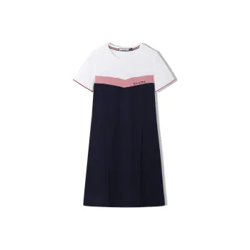 Elle Active Short Sleeved Dresses Women's Navy Blue
