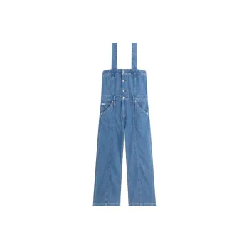 CALVIN KLEIN Overalls Women's Denim Light Blue