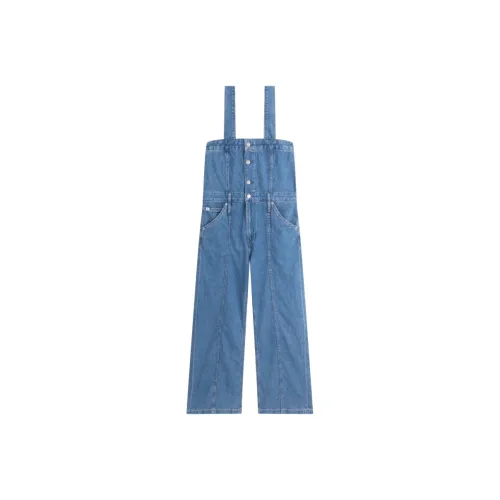 CALVIN KLEIN Overalls Women's Denim Light Blue
