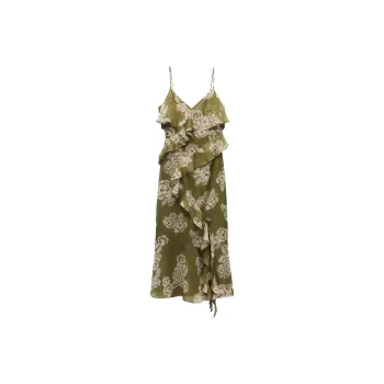ZARA Slip Dresses Women's Orange
