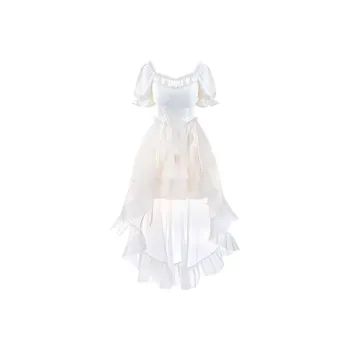 PUREIDOL Short Sleeved Dress Women's Apricot
