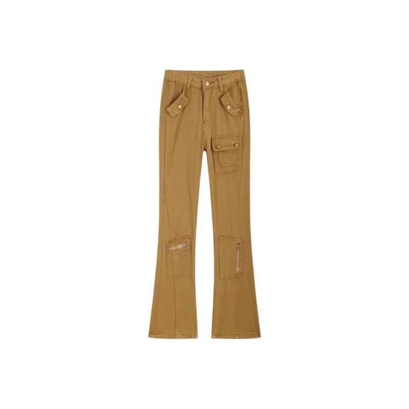 Garbege Jeans Women's Khaki-0