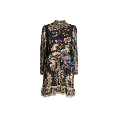 CAMILLA Play Your Cards Right Silk Dress