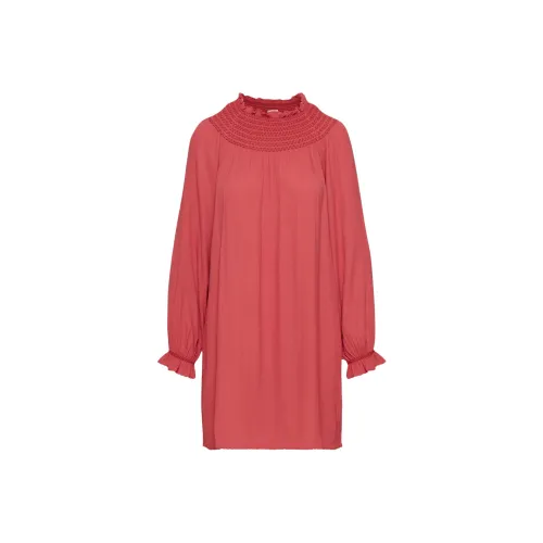 ARITZIA Wilfred Cider Dress Long-Sleeved Dresses Women's Rosy Red/Rose Red