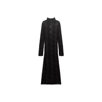 ZARA Long-Sleeved Dresses Women's Black