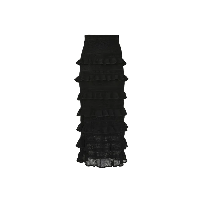 Zimmermann Illustration Frilled Skirt-0