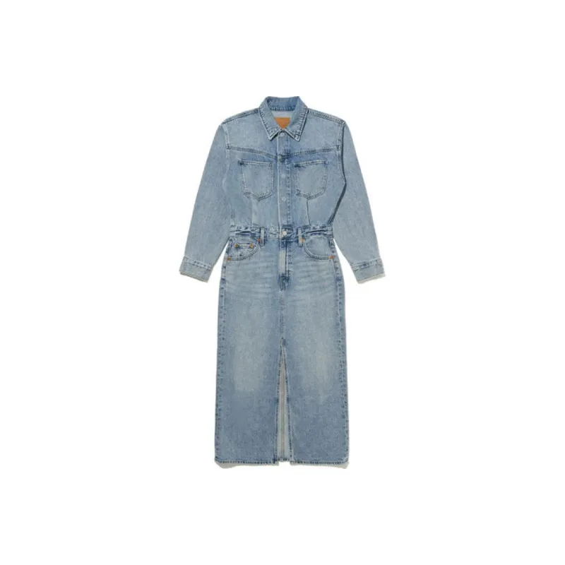 Levis Long Sleeved Dresses Women's Indigo-0