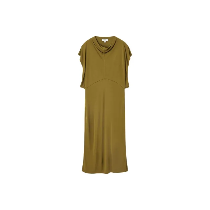 COS Short Sleeved Dresses Women's Khaki Green-0