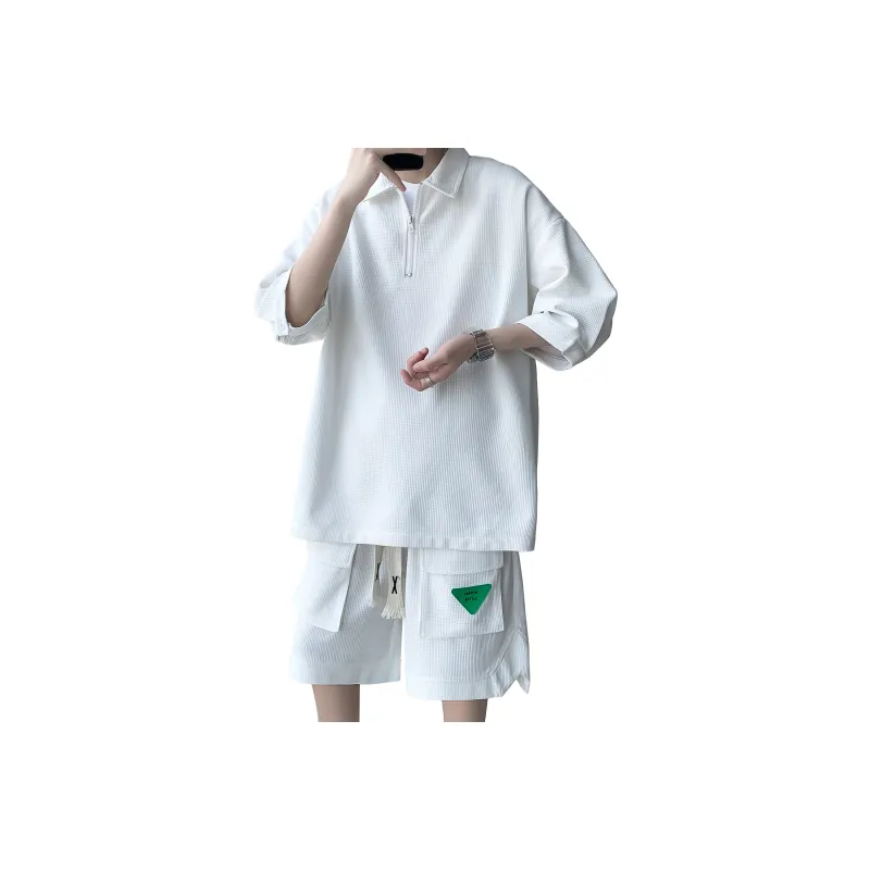 ZWWWZ Shirt Matching Set Unisex-17