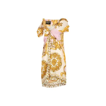 Versace X FENDI Short-Sleeved Dresses Women's Multicolor