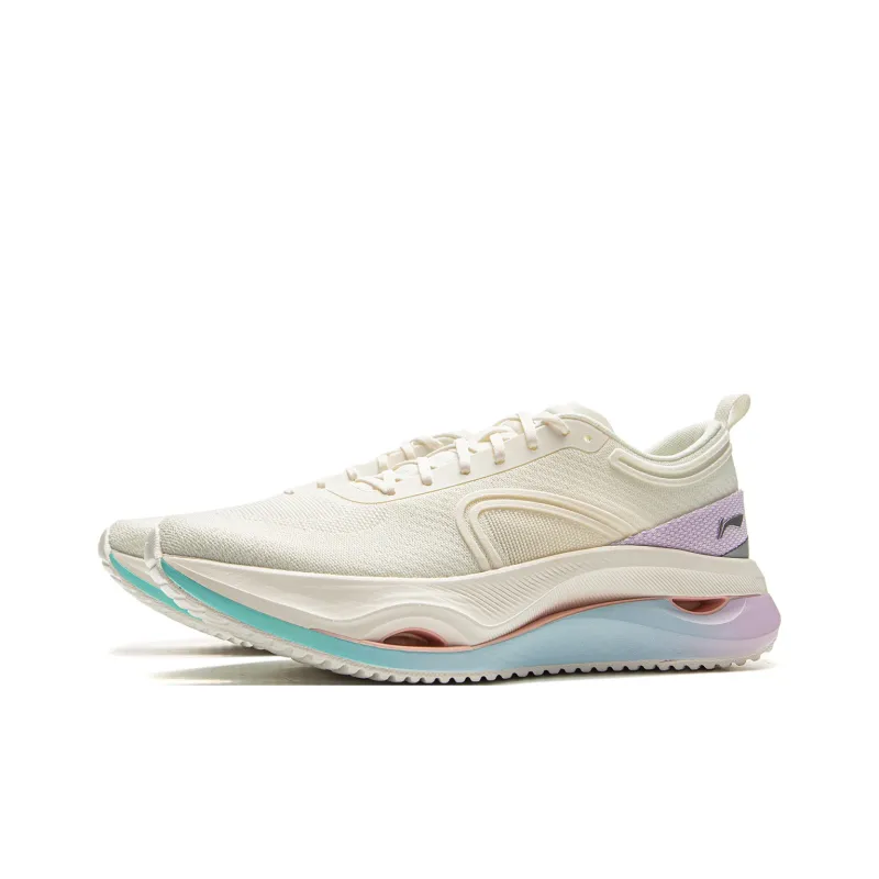 LiNing Cushioning Rebound Low Top Training Running Shoes Women's Ecru-2