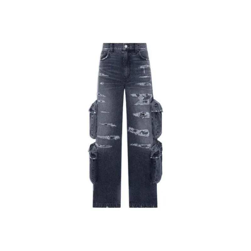 AMIRI Baggy Cargo Jean 'Aged Black'-0