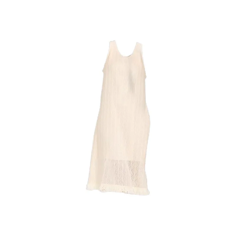 Emodues Sleeveless Dress Women's Apricot-0