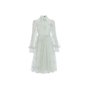 Marie Elie Long-Sleeved Dresses Women's Light Green