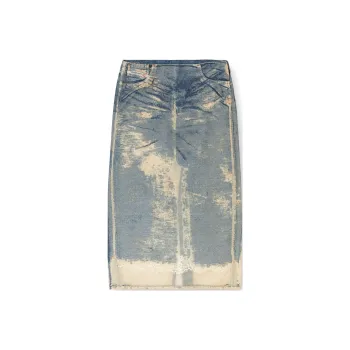 DIESEL Oval De Pra Fsf Skirt 'Denim'