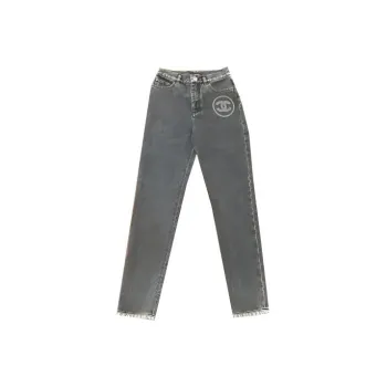 CHANEL Jeans Women's Gray