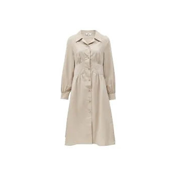 ONLY Long Sleeved Dresses Women's A45 Almond Milk ALMOND MILK