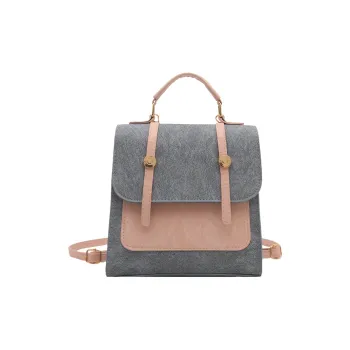 TOUTSEUL YOLO PU Backpack Women's Blue/Ecru