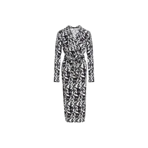 BESIONIA SS23 Long-Sleeved Dresses Women's Black And White Pattern