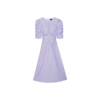 Kate Spade SS24 Short Sleeved Dress Women's Light Wisteria Purple