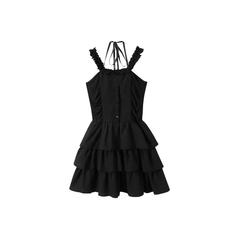 JOSR Slip Dresses Women's Black-0
