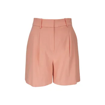 VERONICA BEARD Noemi Linen-blend Tailored Shorts
