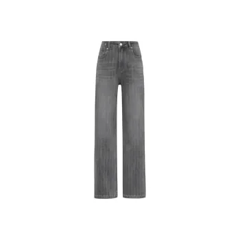 MEIYANG Jeans Women's Gray