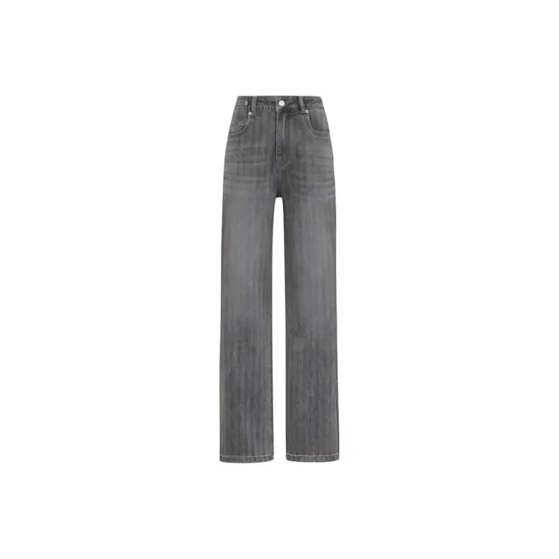 MEIYANG Jeans Women's Gray-0