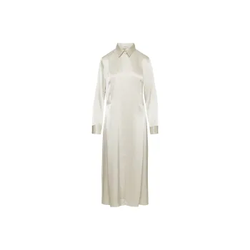 ARITZIA Babaton Hearst Satin Dress Long-Sleeved Dresses Women's Matte Pearl/Matte Pearl