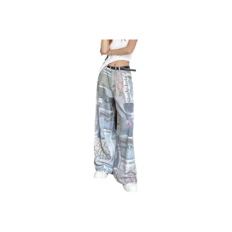PANDA BASE Jeans Women's Vintage Blue-0