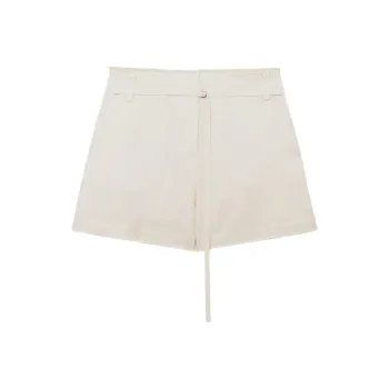 Patrizia Pepe SS25 Casual Shorts Women's Ecru