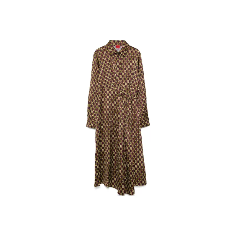 HUGO BOSS Geometric pattern Midi Dress-0