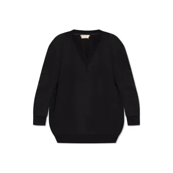 MARNI V Neck Long Sleeve Dress
