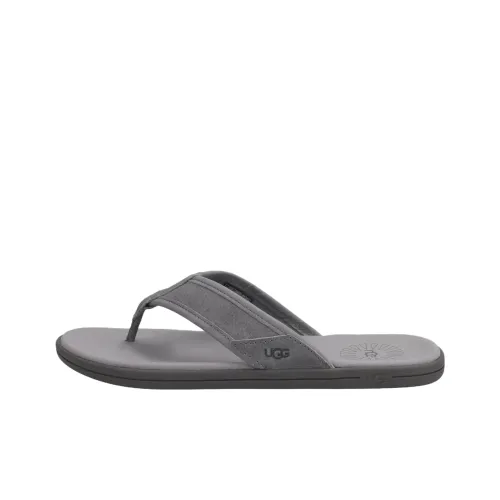 UGG Rubber Sole Abrasion Resistant Flip Flops Men's Gray