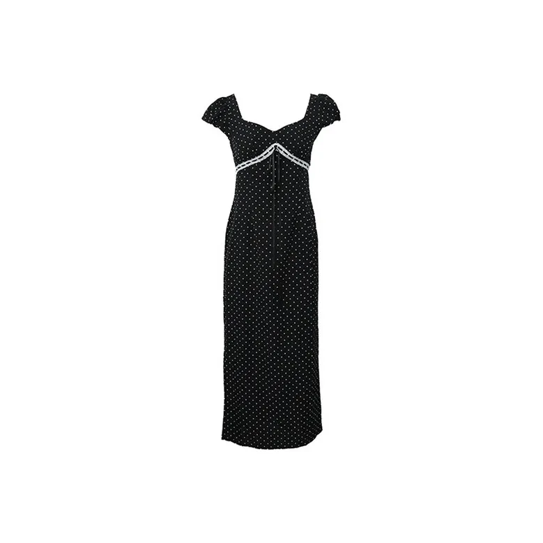 Qiuerle Short Sleeved Dress Women's-0
