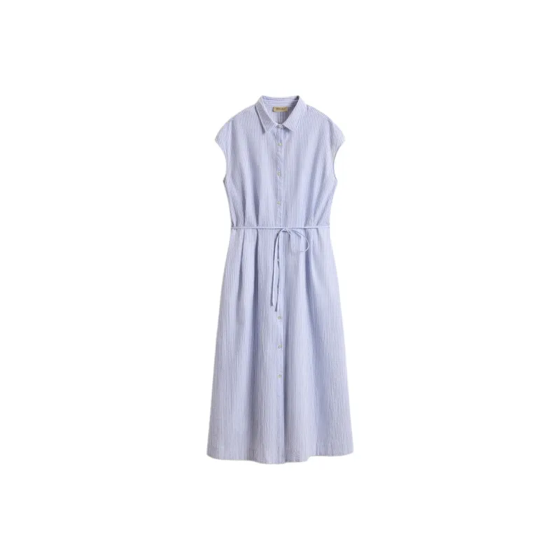 WOOLRICH Short Sleeved Dresses Women's Blue White-0