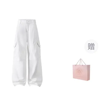 ZAZN Jeans Women's White Regular Shopping Bag Included