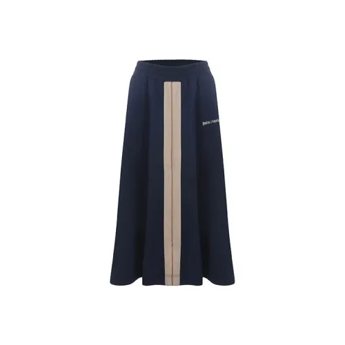 PALM ANGELS Casual Long Skirts Women's Marine Blue