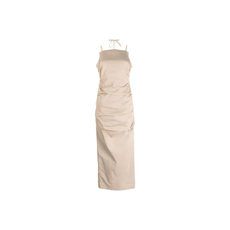 RACHEL GILBERT Prescott Gathered-detail Long Dress-0