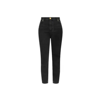 BALMAIN High Waisted Skinny Jeans
